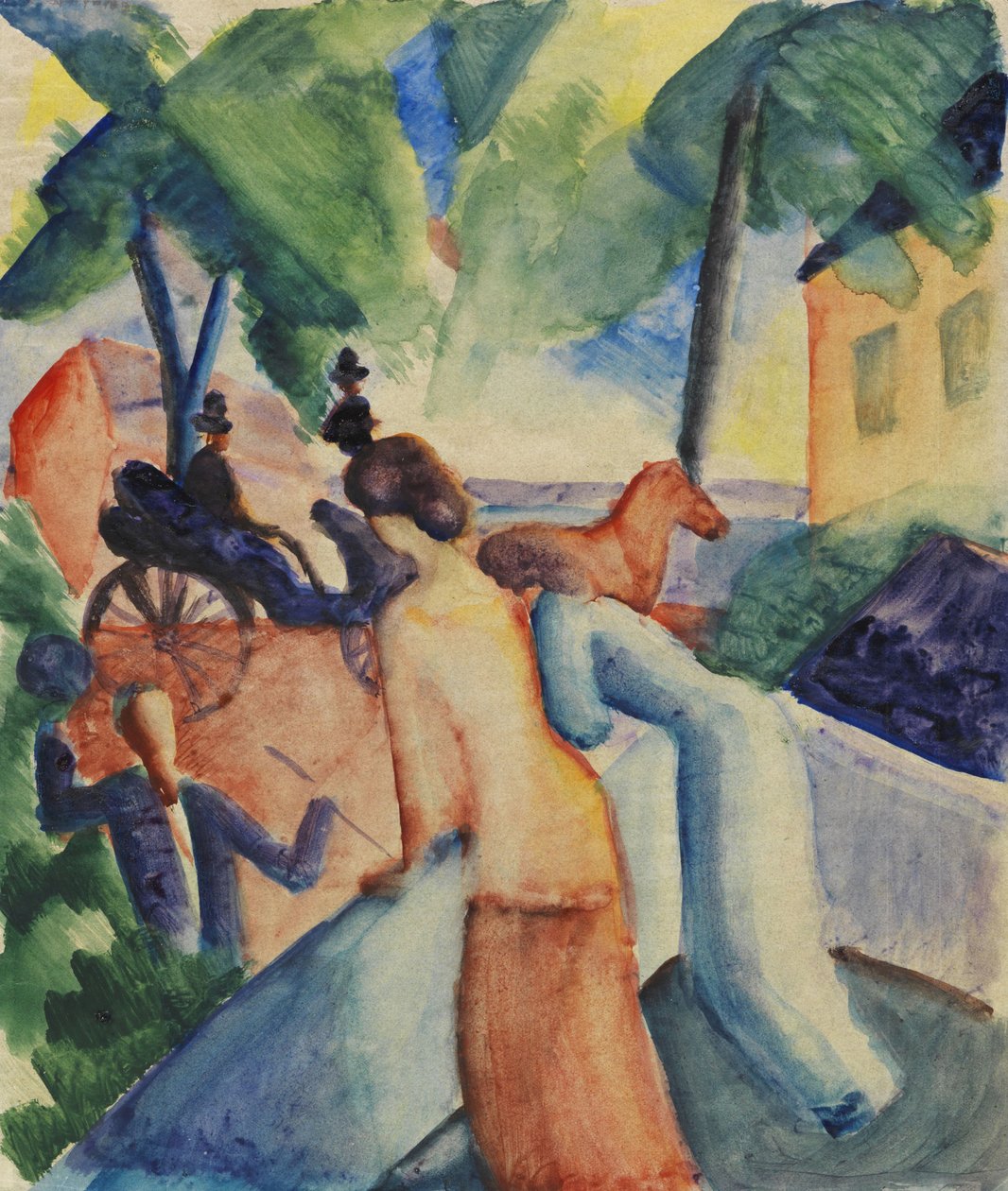 Pozdrav jezeru Thun, 1913. od August Macke