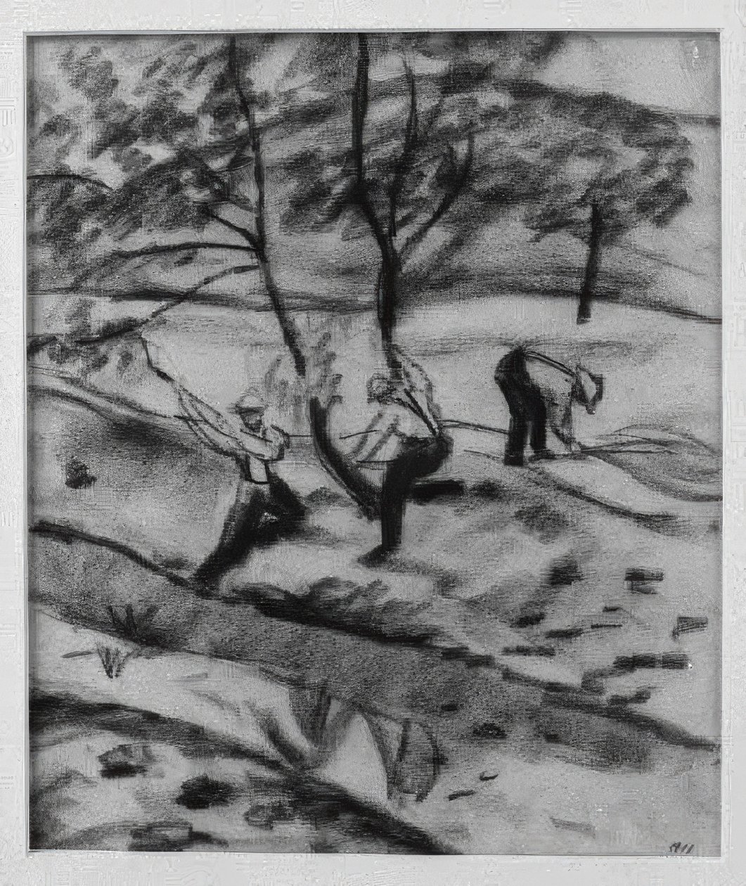 Dřevorubec v Kandernu od August Macke