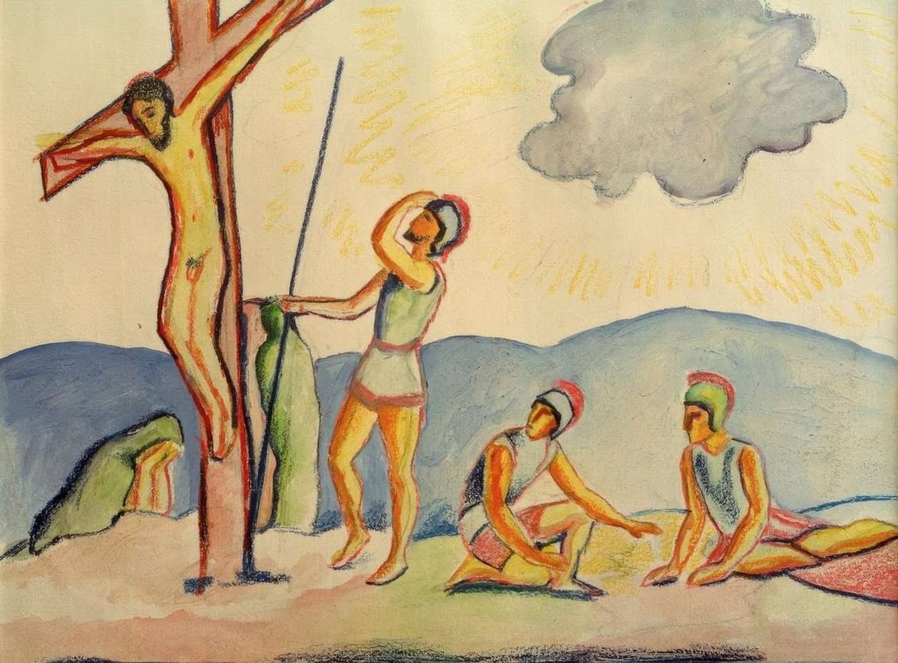 ukřižování od August Macke
