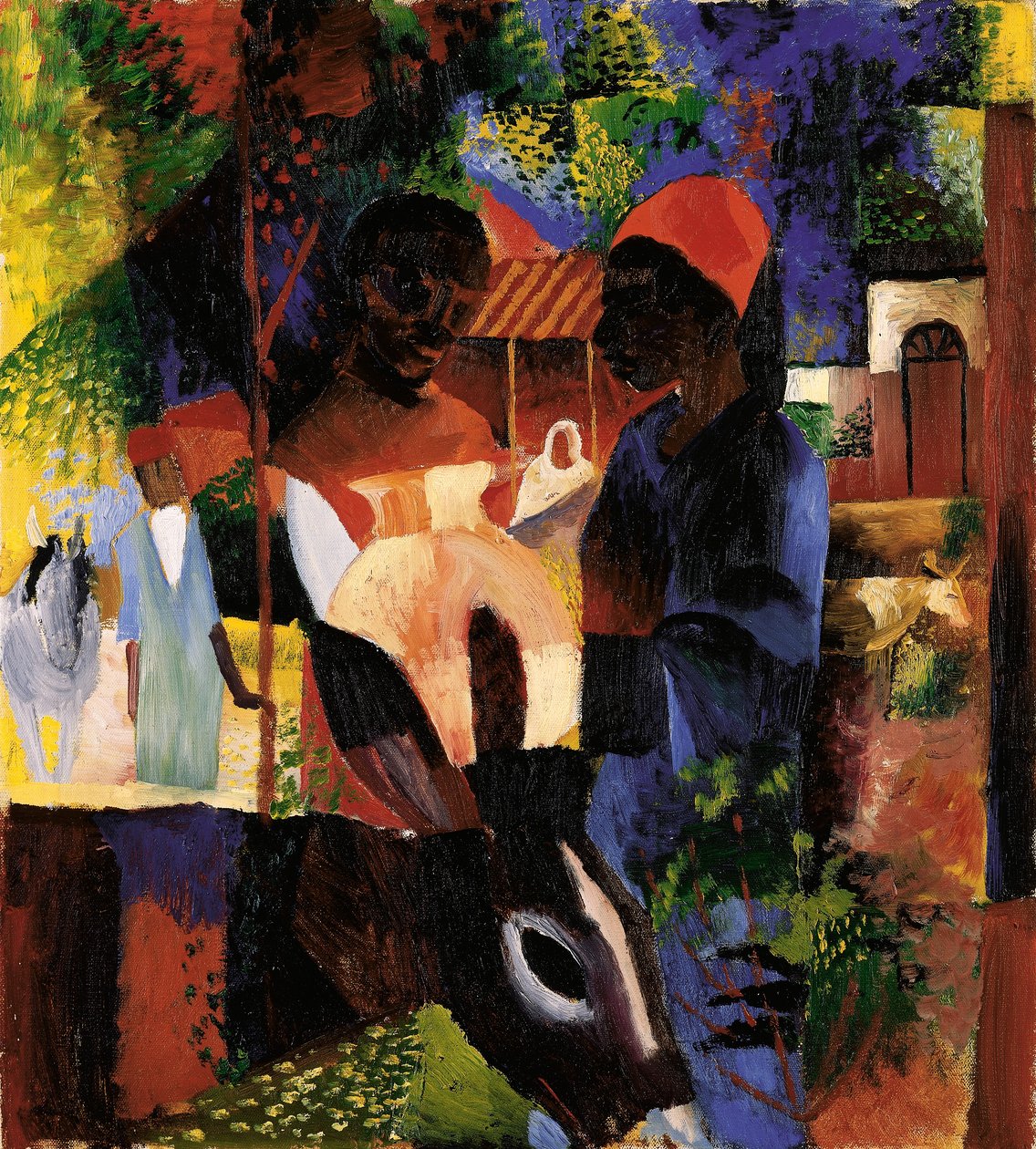 Trh v Tunisu od August Macke