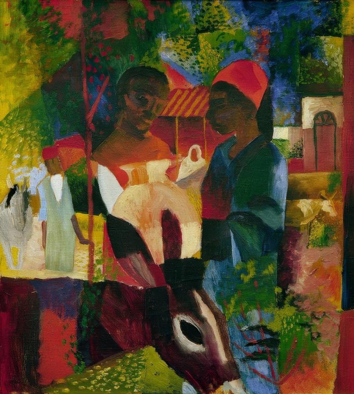 Trh v Tunisu od August Macke