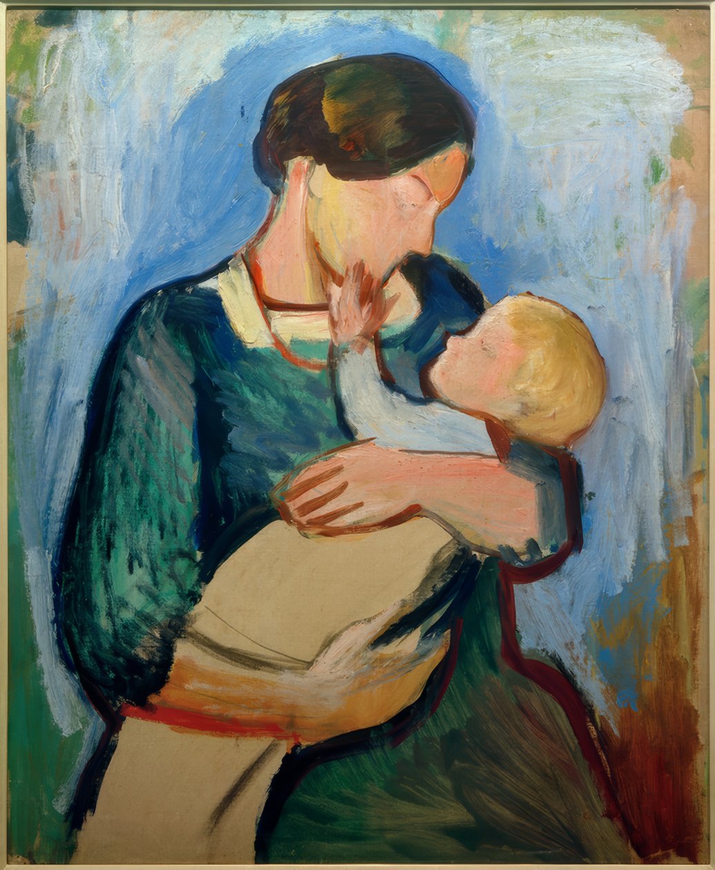 matka s dítětem od August Macke