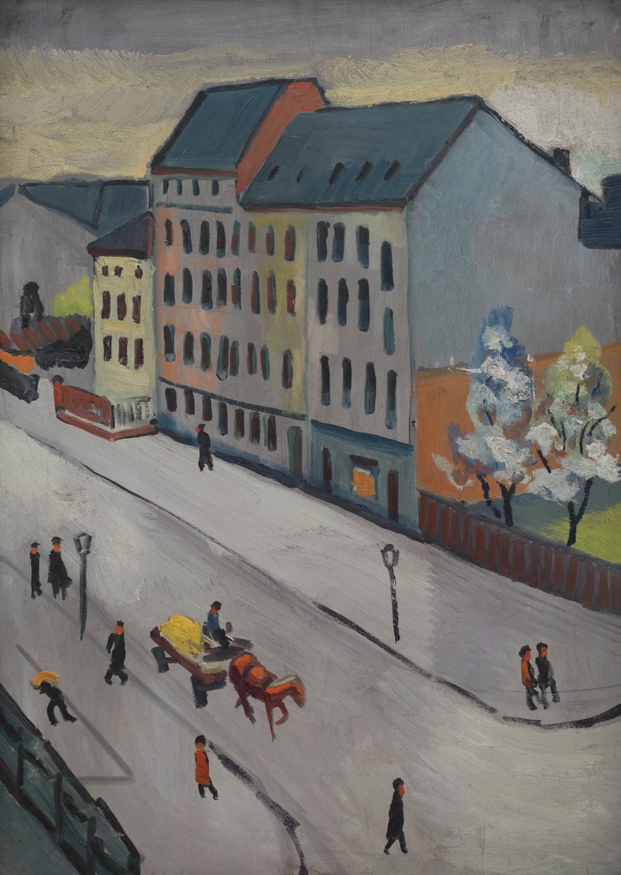 Naše ulice v Grau od August Macke