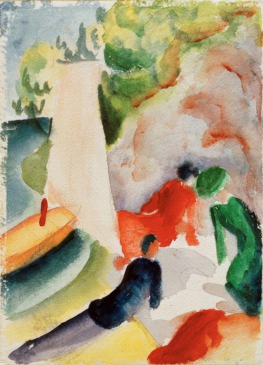 Piknik na pláži od August Macke