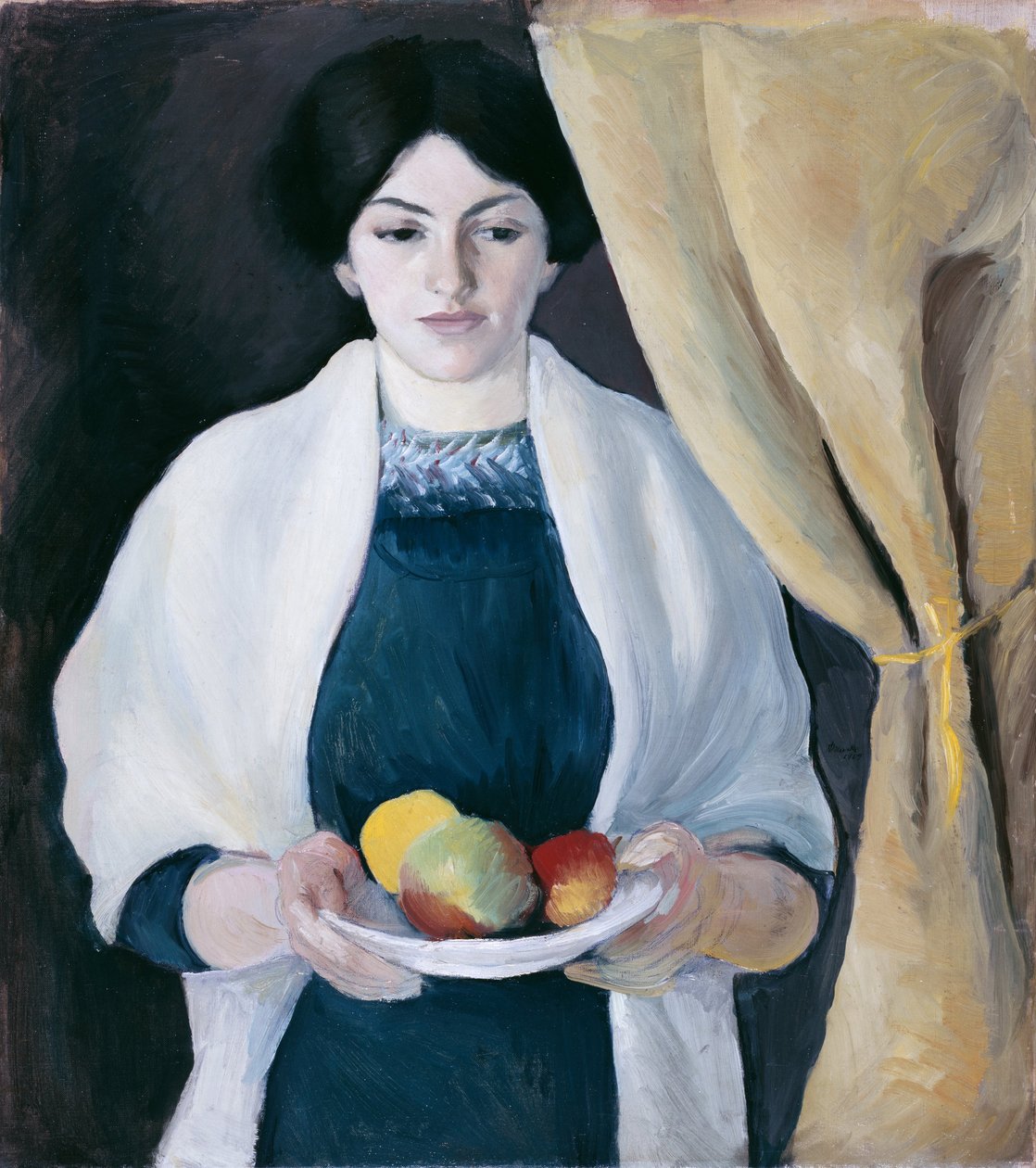 Portrét s jablky od August Macke