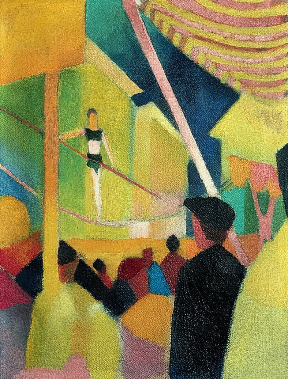 Provazochodec. Kolem roku 1913 od August Macke