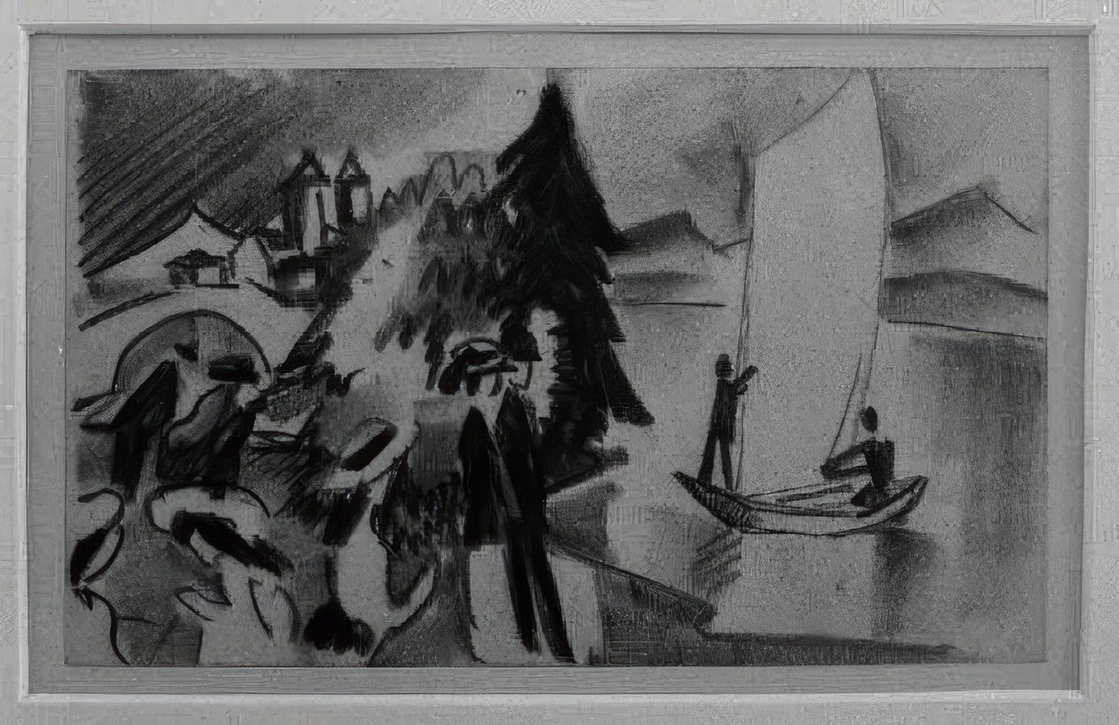 Studie o žlutých plachtách od August Macke