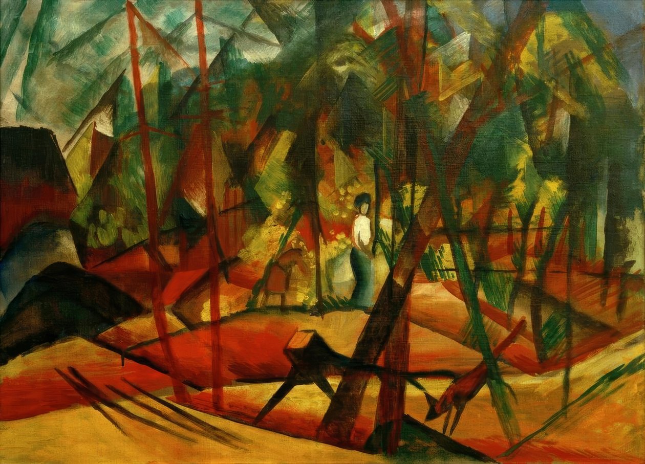 Lesní procházka od August Macke