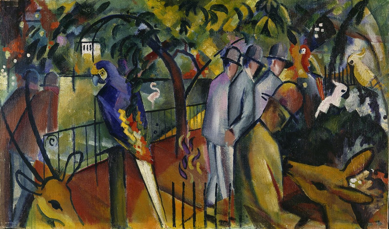 Zoologická zahrada I, 1912 od August Macke