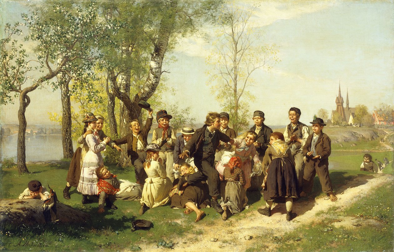 Děti na hraní, od August Malmström