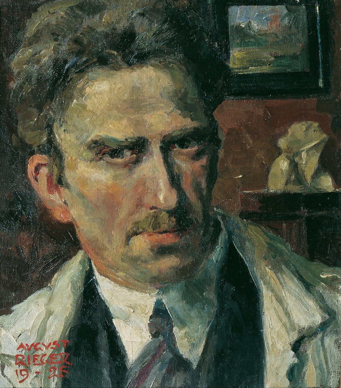 autoportrét od August Rieger