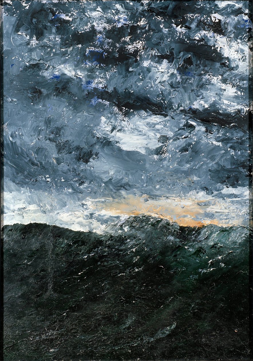 Krajina, mořská krajina: Vågen VIII (Vlna VIII) od August Strindberg