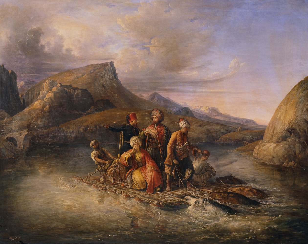 Přechod přes Tigris od August Theodor Schöfft