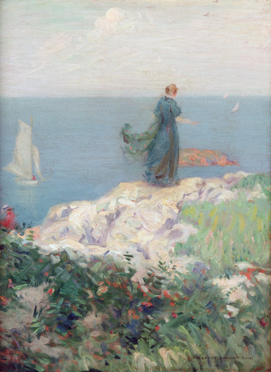 Přímořská scéna (olej na plátně) od August Vincent Tack