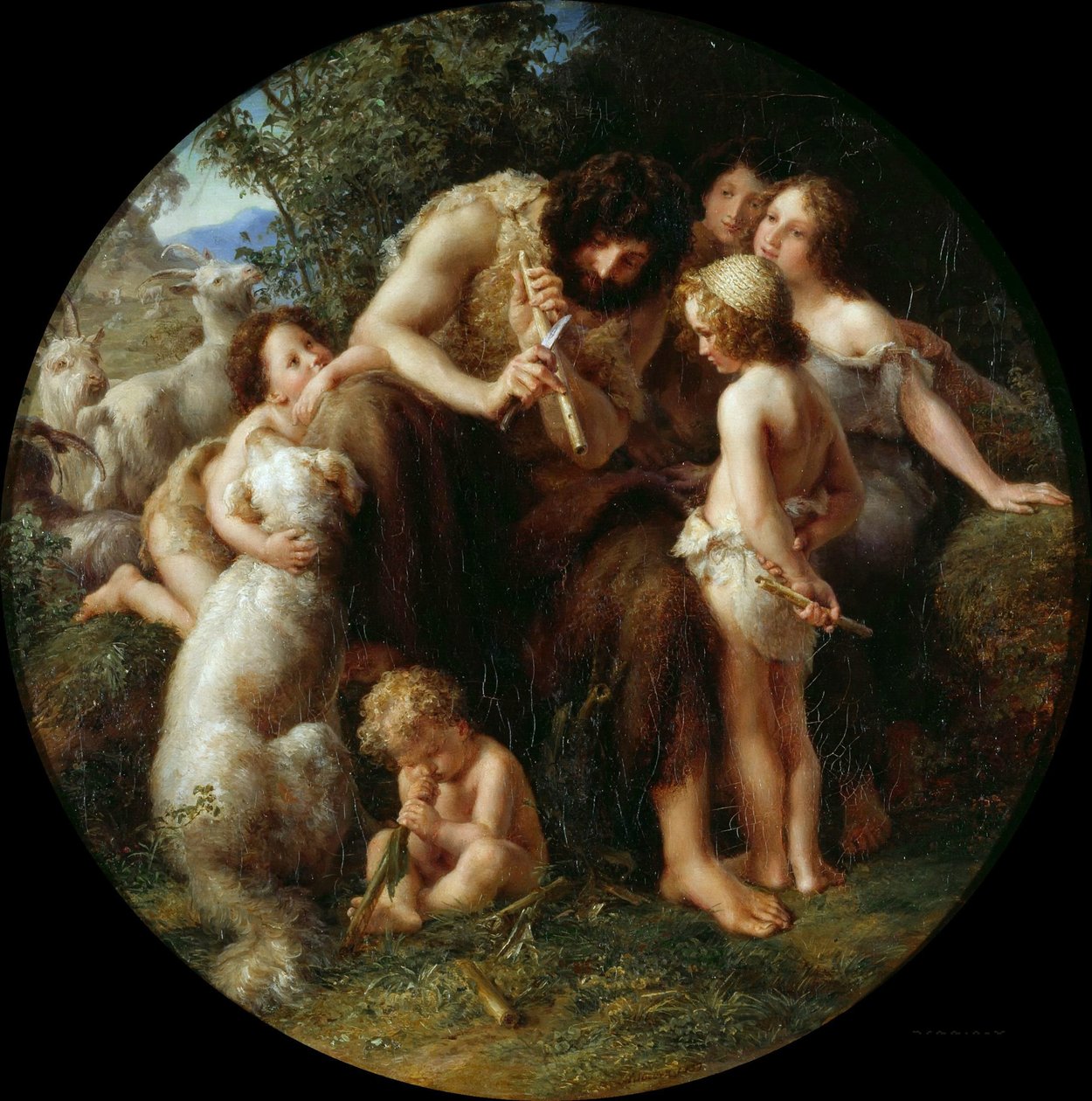 Jubal, otec flétny, 1839. od August von Kloeber