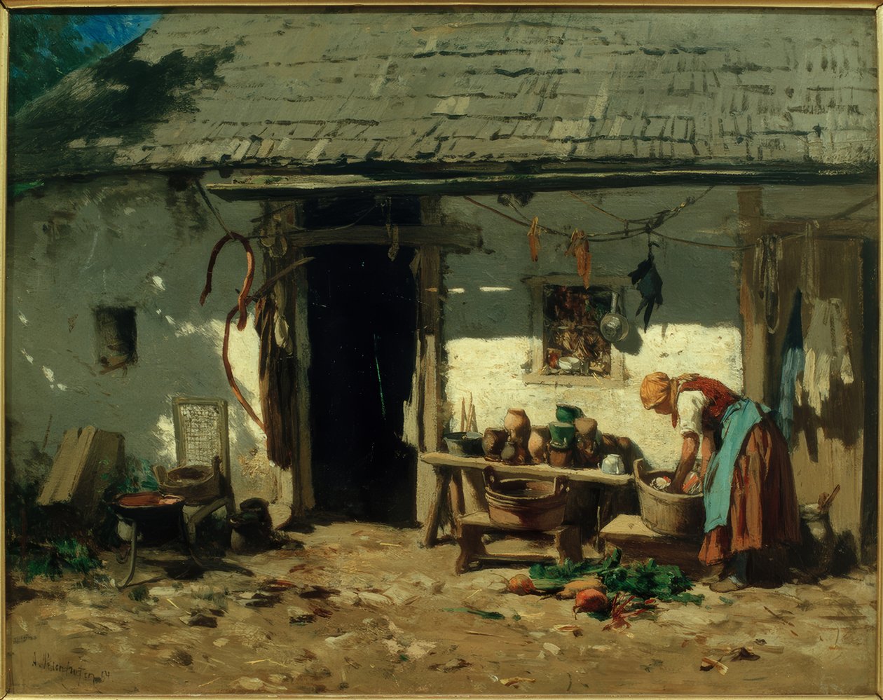 Dolnorakouský statek od August von Pettenkofen