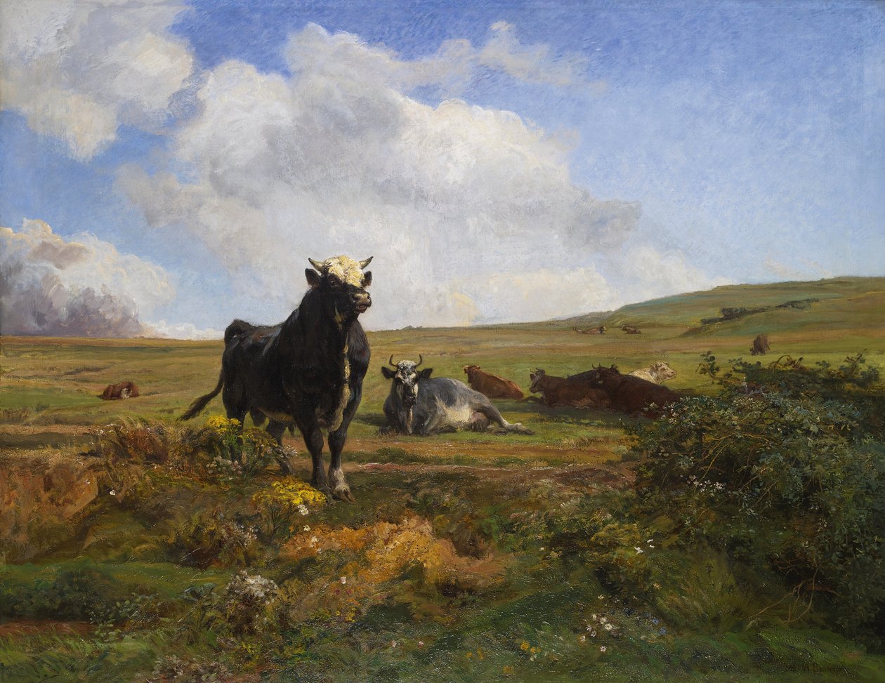 Vůdce stáda od Auguste Francois Bonheur