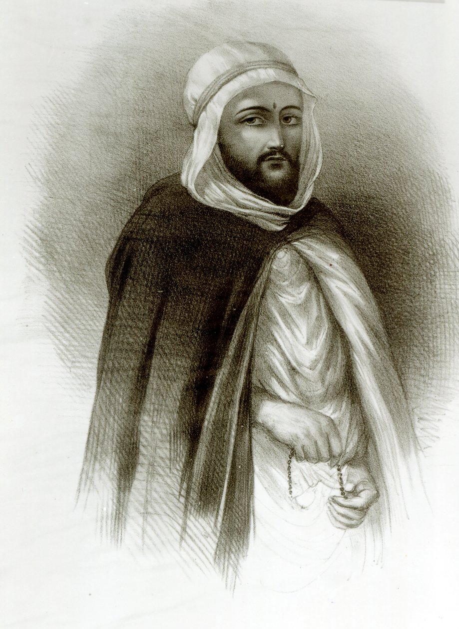 Portrét F Abdul Qadir od Auguste Bry