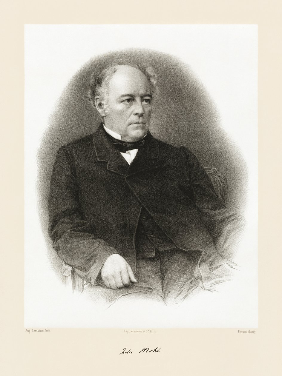 Julius Mohl, 1865-66 od Auguste Charles Lemoine