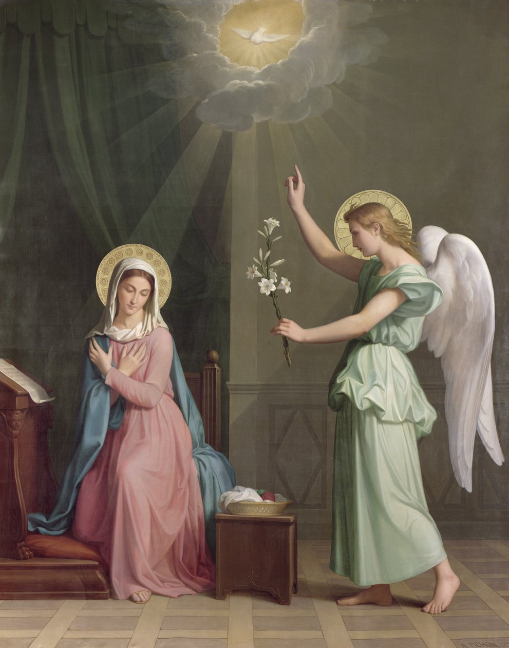 Zvěstování, 1859 od Auguste Pichon