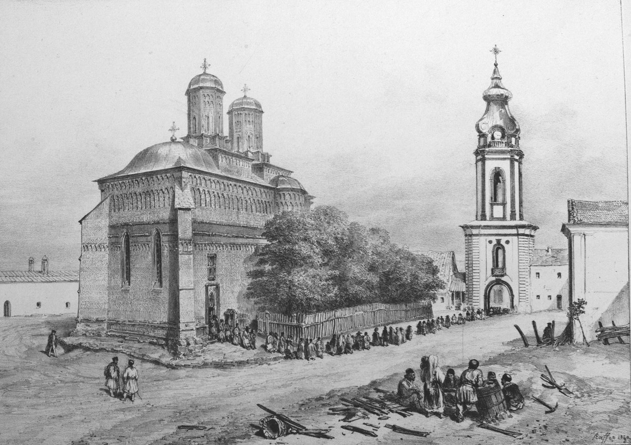 Klášter Tří svatých hierarchů od Auguste Raffet