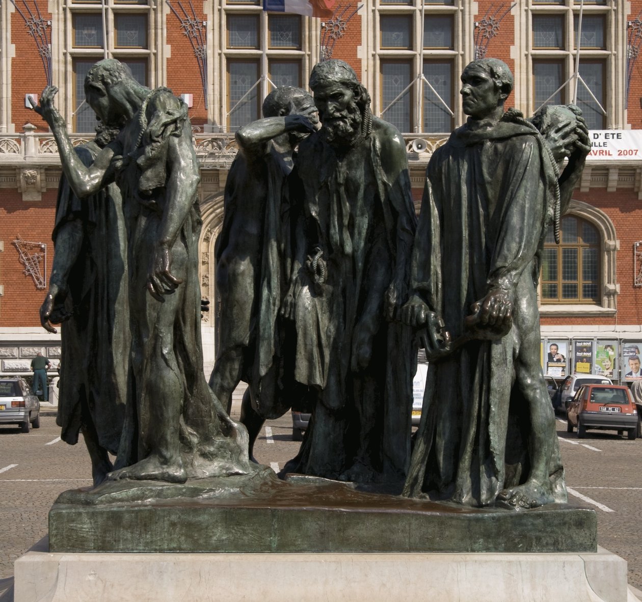 Měšťané z Calais, dokončeno 1889 (bronz) od Auguste Rodin