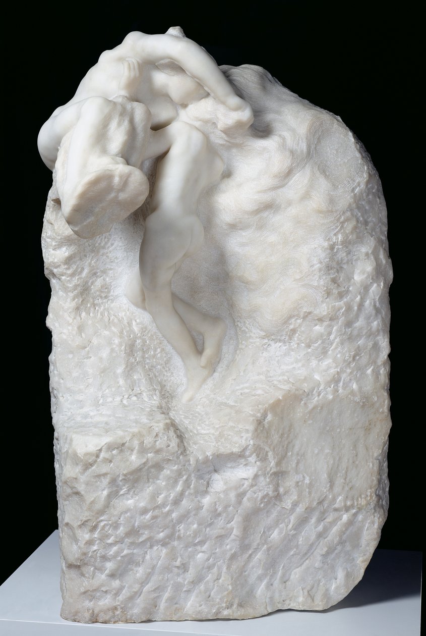 Země a Měsíc, 1899 (mramor) od Auguste Rodin