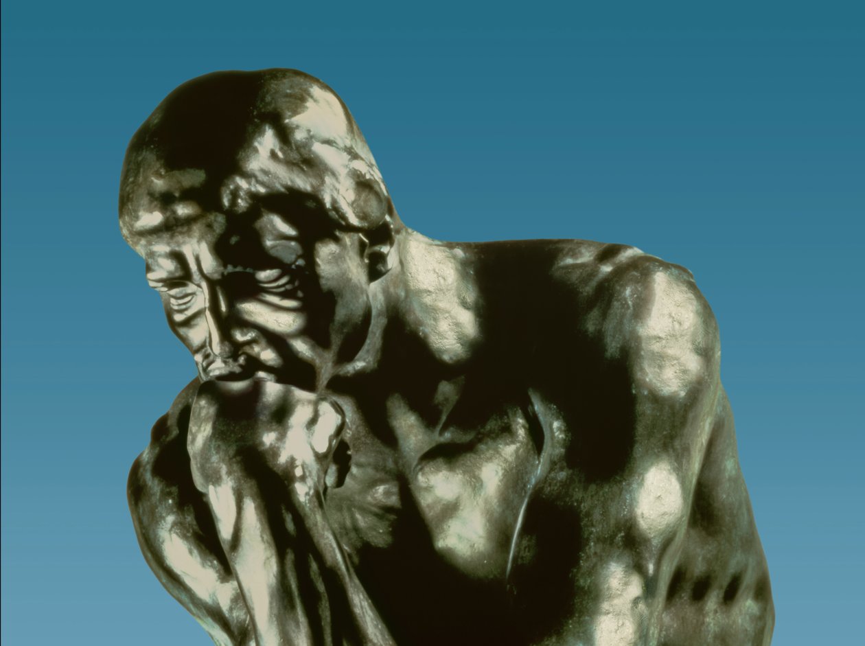 Myslitel, 1881 (bronz) (detail) od Auguste Rodin