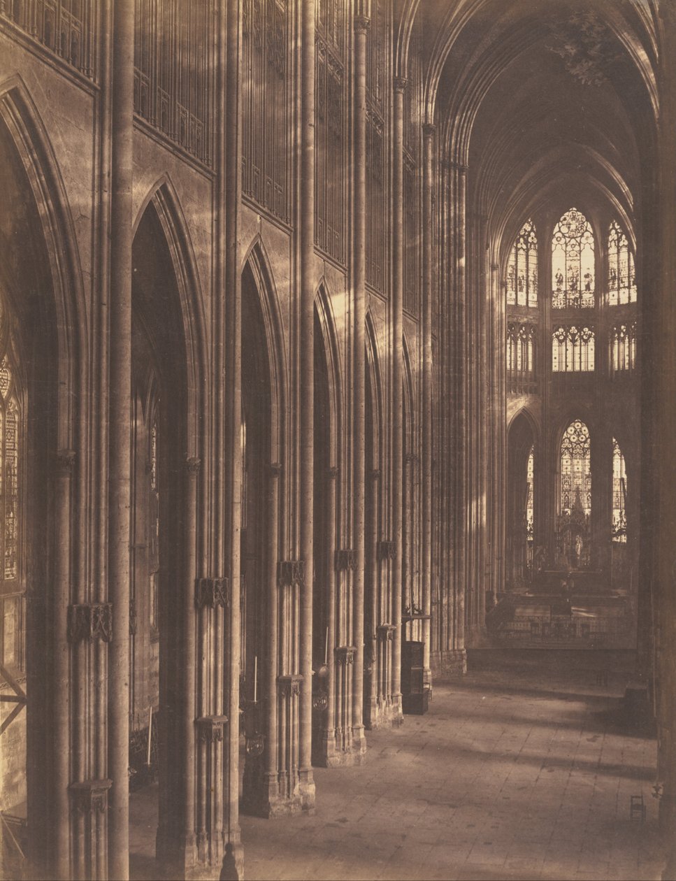 Rouen, interiér kostela Saint-Ouen od Auguste Rosalie Bisson