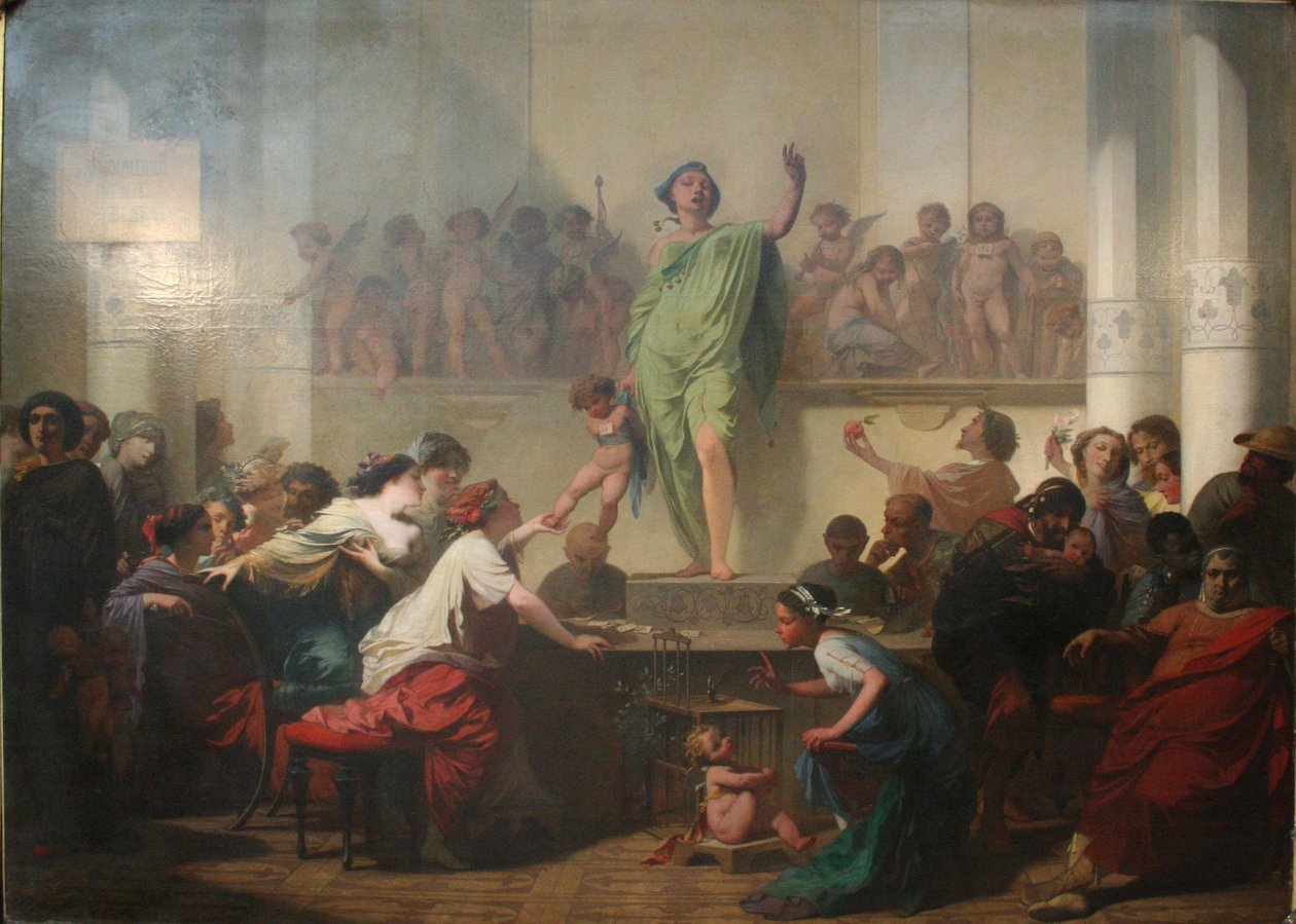 Láska v aukci od Auguste Barthelemy Glaize