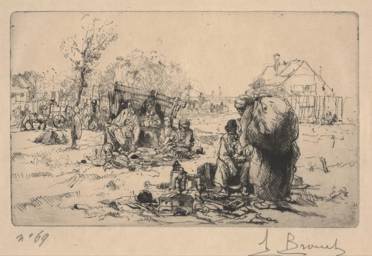 Prodejci Bric a Brac (leptání) od Auguste Brouet