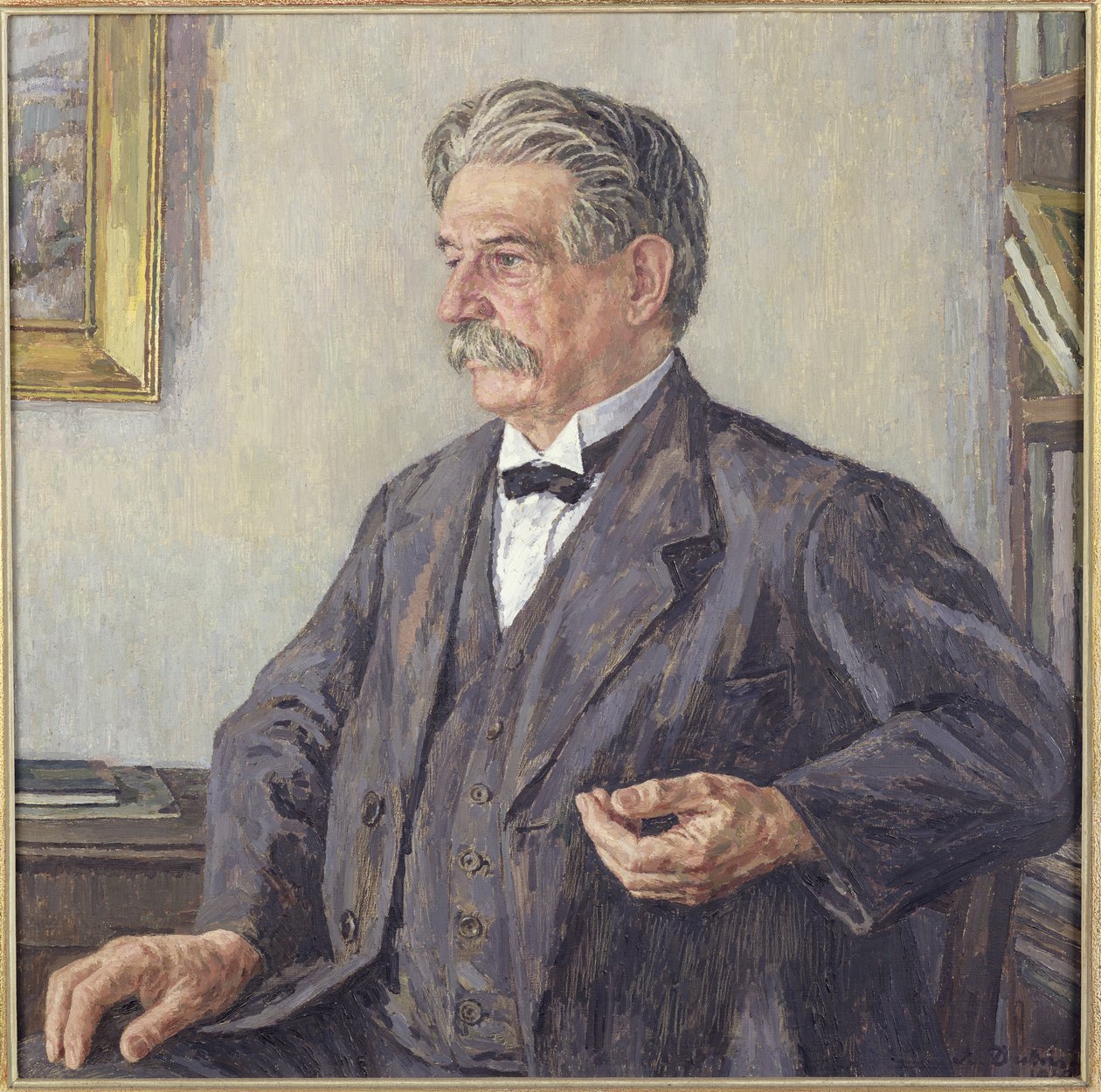 Dr. Albert Schweitzer (1875-1965) (olej na plátně) od Auguste Dubois