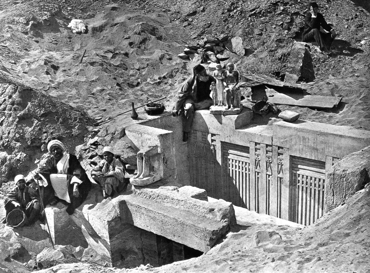 Memphis Sakkára, Egypt, 1893 od Auguste Edouard Mariette