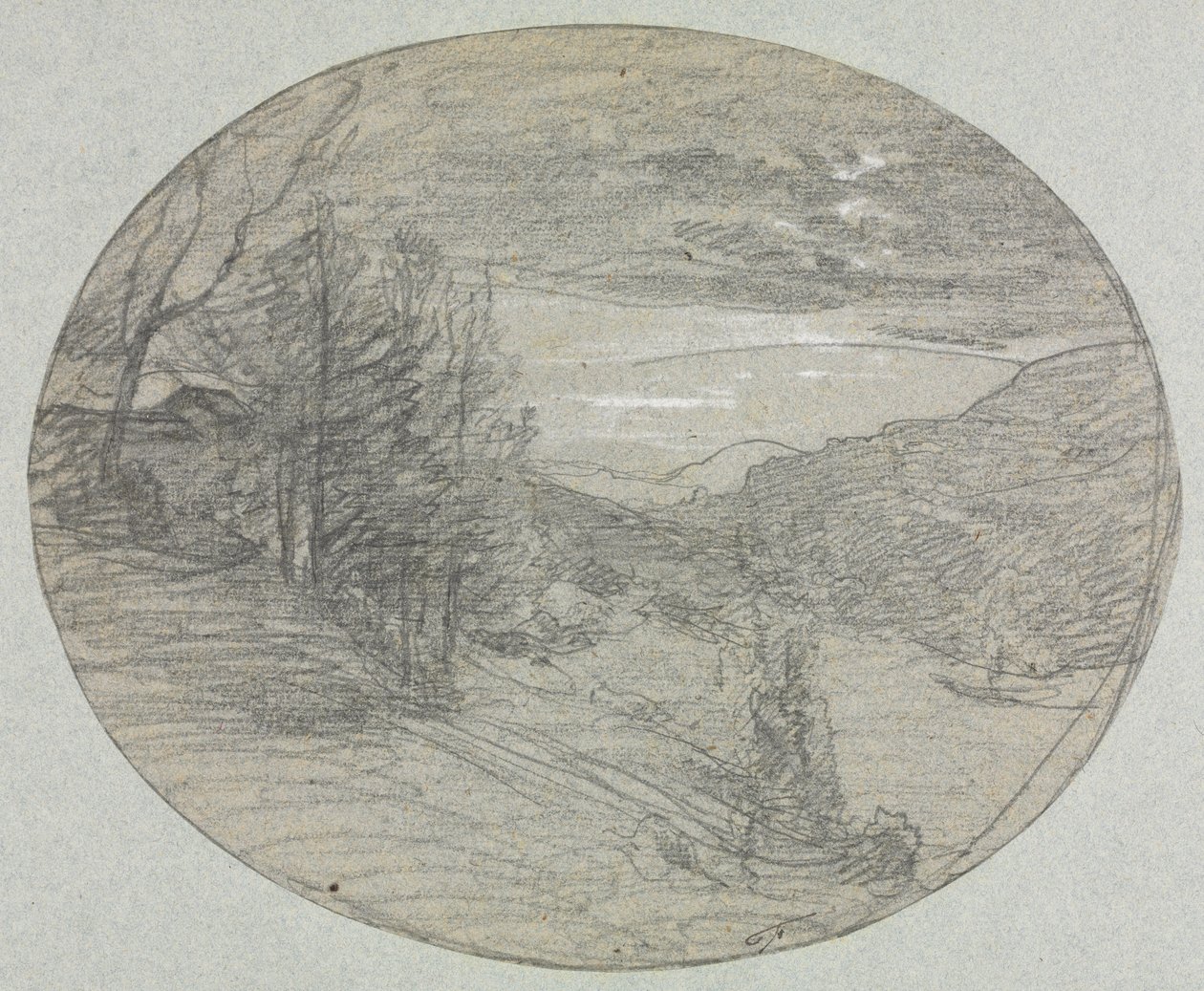 Krajina, 19. století. od Auguste Francois Ravier