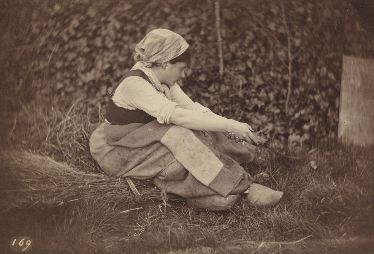 Peasant,c. 1870 (foto) od Auguste Giraudon
