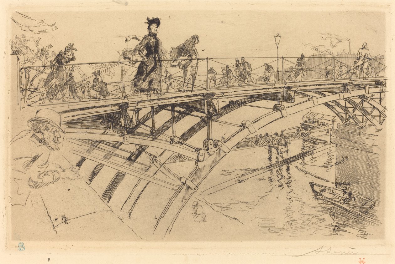 Most umění (Le pont des Arts) od Auguste Lepere