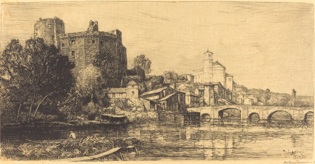 Clisson (Dolní Loira) od Auguste Lepere