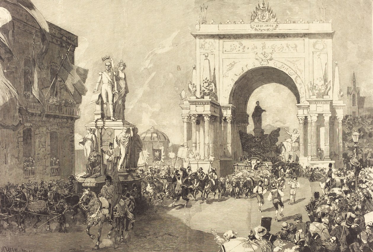 Jubilejní oslavy Bruselu, 18831890. od Auguste Lepere