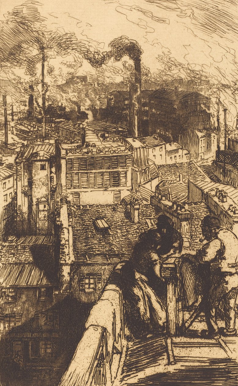 Gobelins Quarter The Gobeins quarter, 1893. od Auguste Lepere