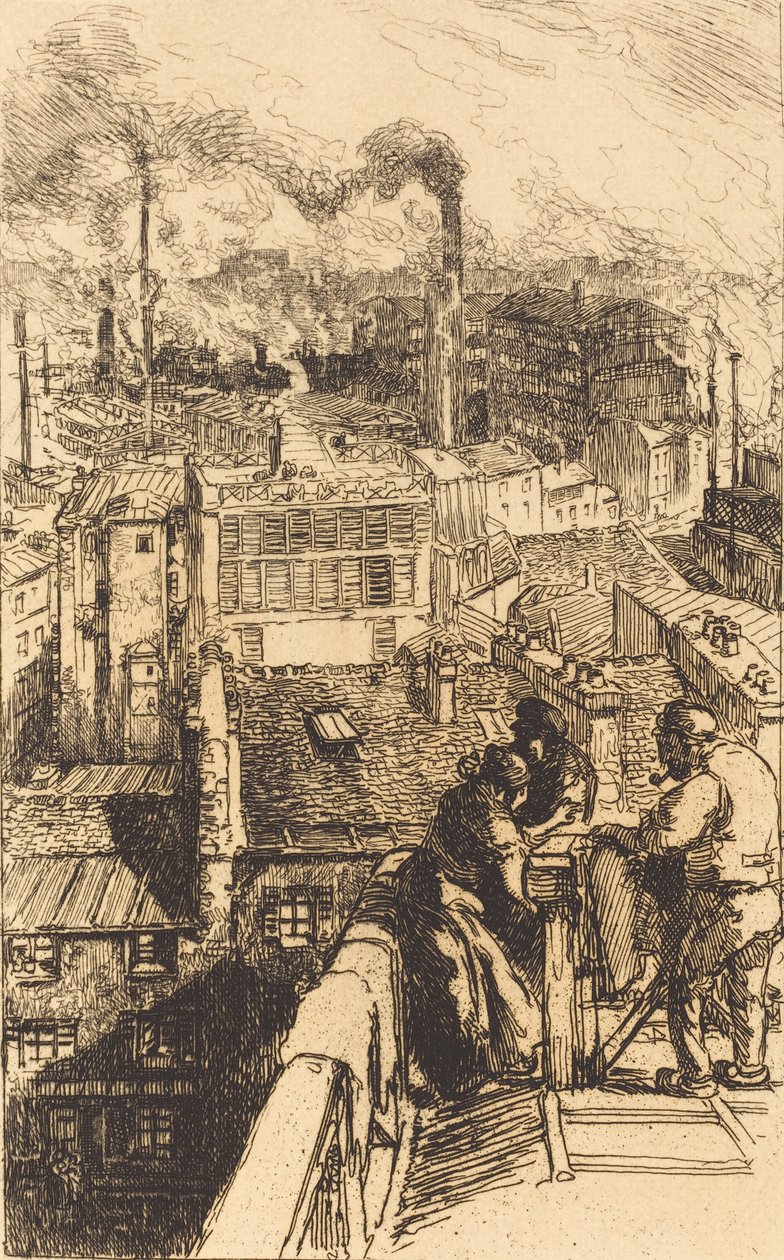 Gobelins Quarter The Gobeins Quarter, 1893. od Auguste Lepere