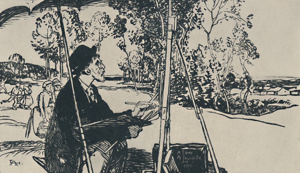Krajinář, 1919 od Auguste Louis Lepère