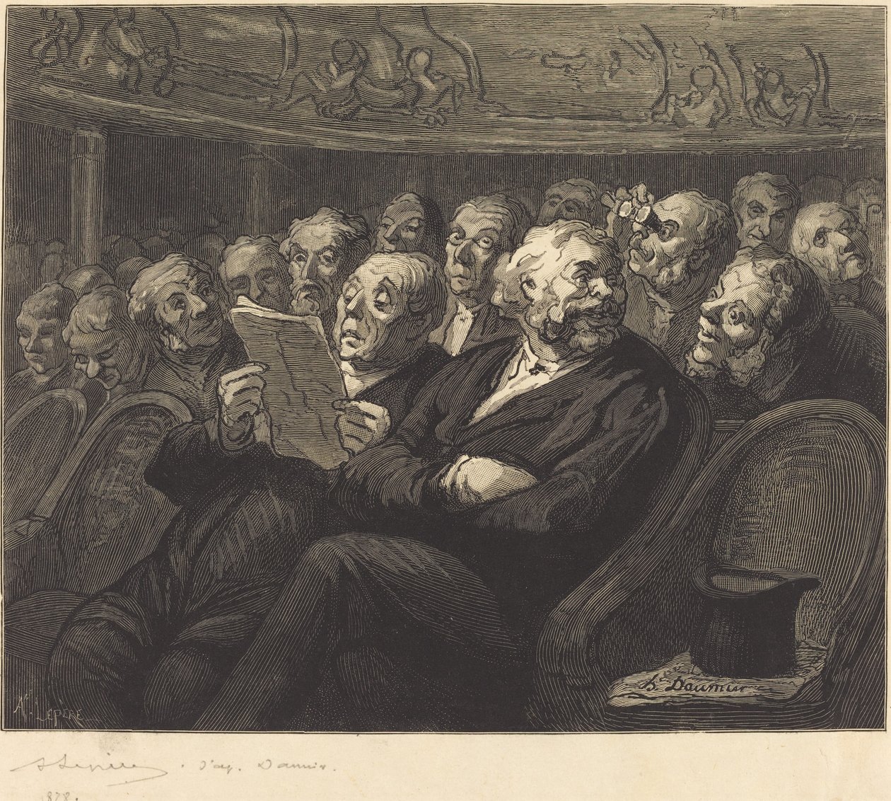 Orchestra Seats, 1878. od Auguste Lepere