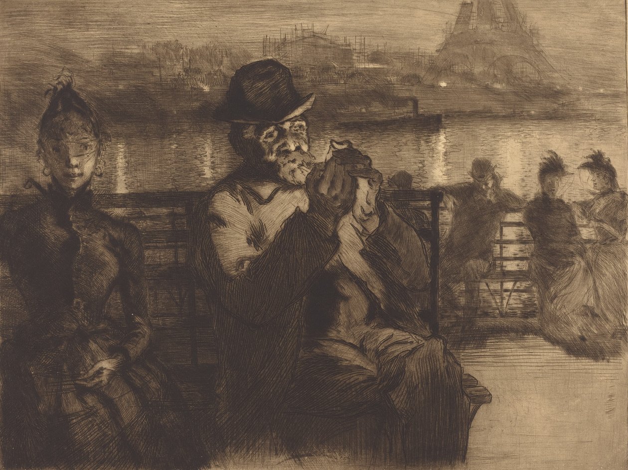 Na Seině, v noci, 1888. od Auguste Lepere