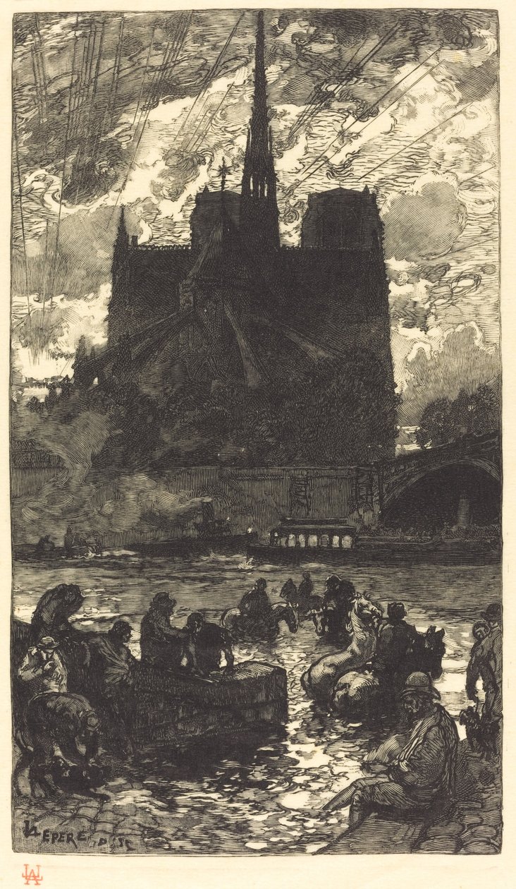 Napajedlo za Notre-Dame od Auguste Lepere