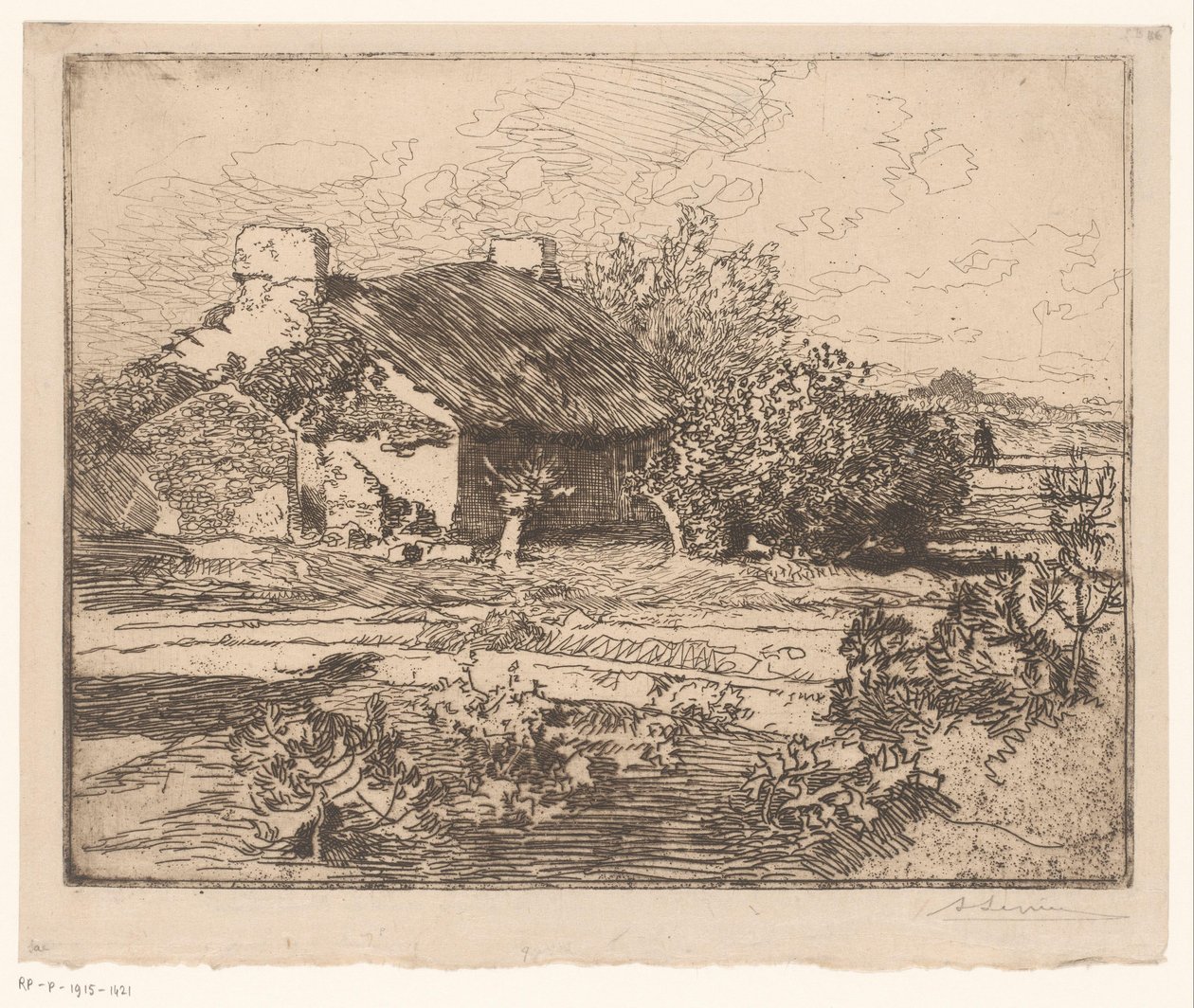 Farma od Auguste Lepère (signed by artist)