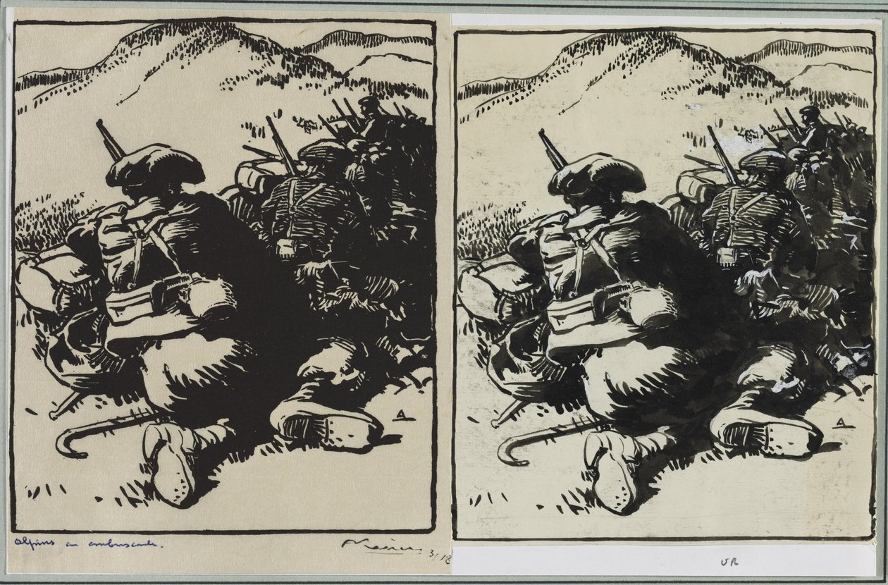Alpy v záloze, 1914. od Auguste Louis Lepère
