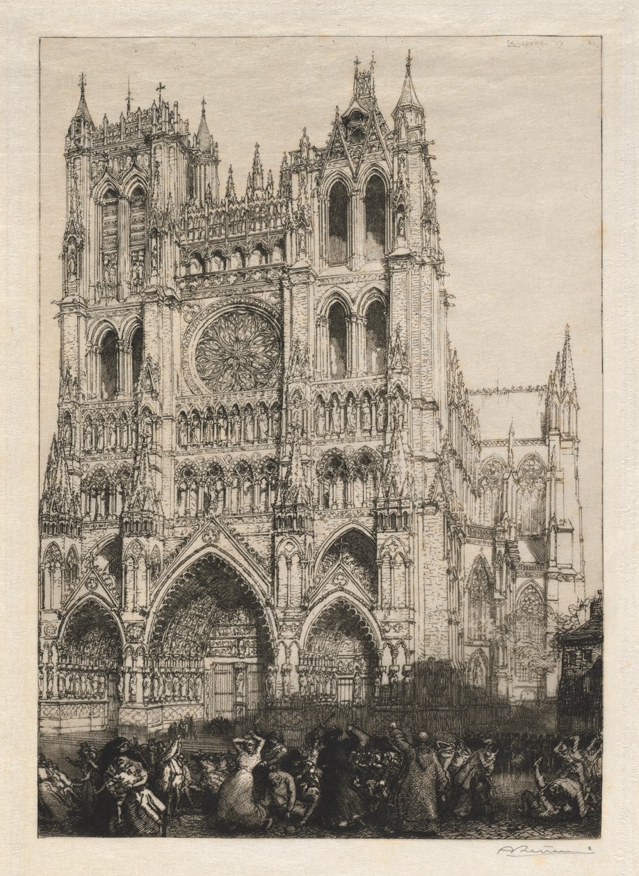 Katedrála v Amiens, Den inventáře, 1887. od Auguste Louis Lepère