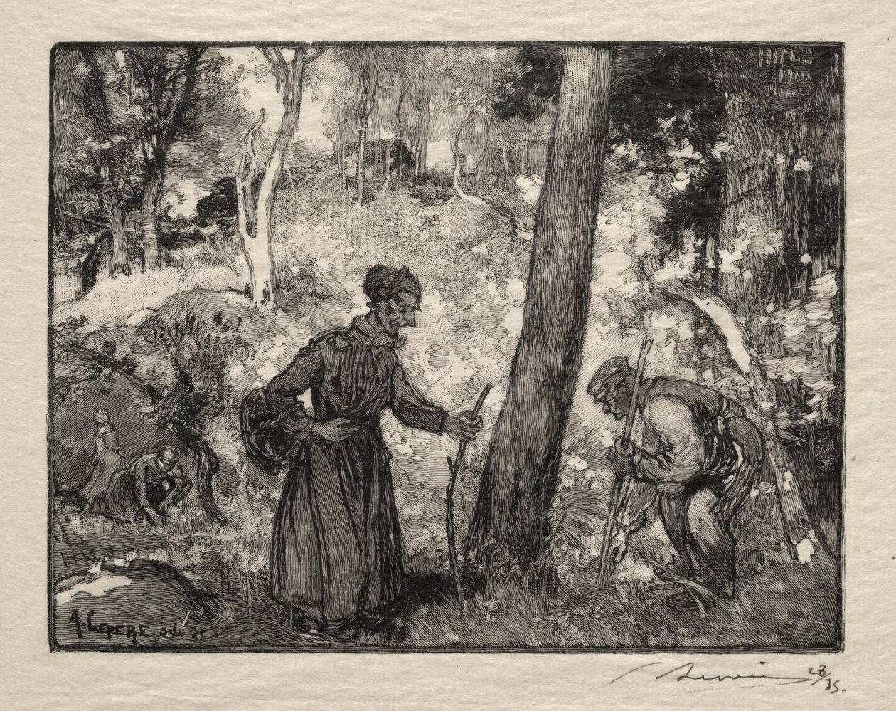 Na Bernardově skále od Auguste Louis Lepère