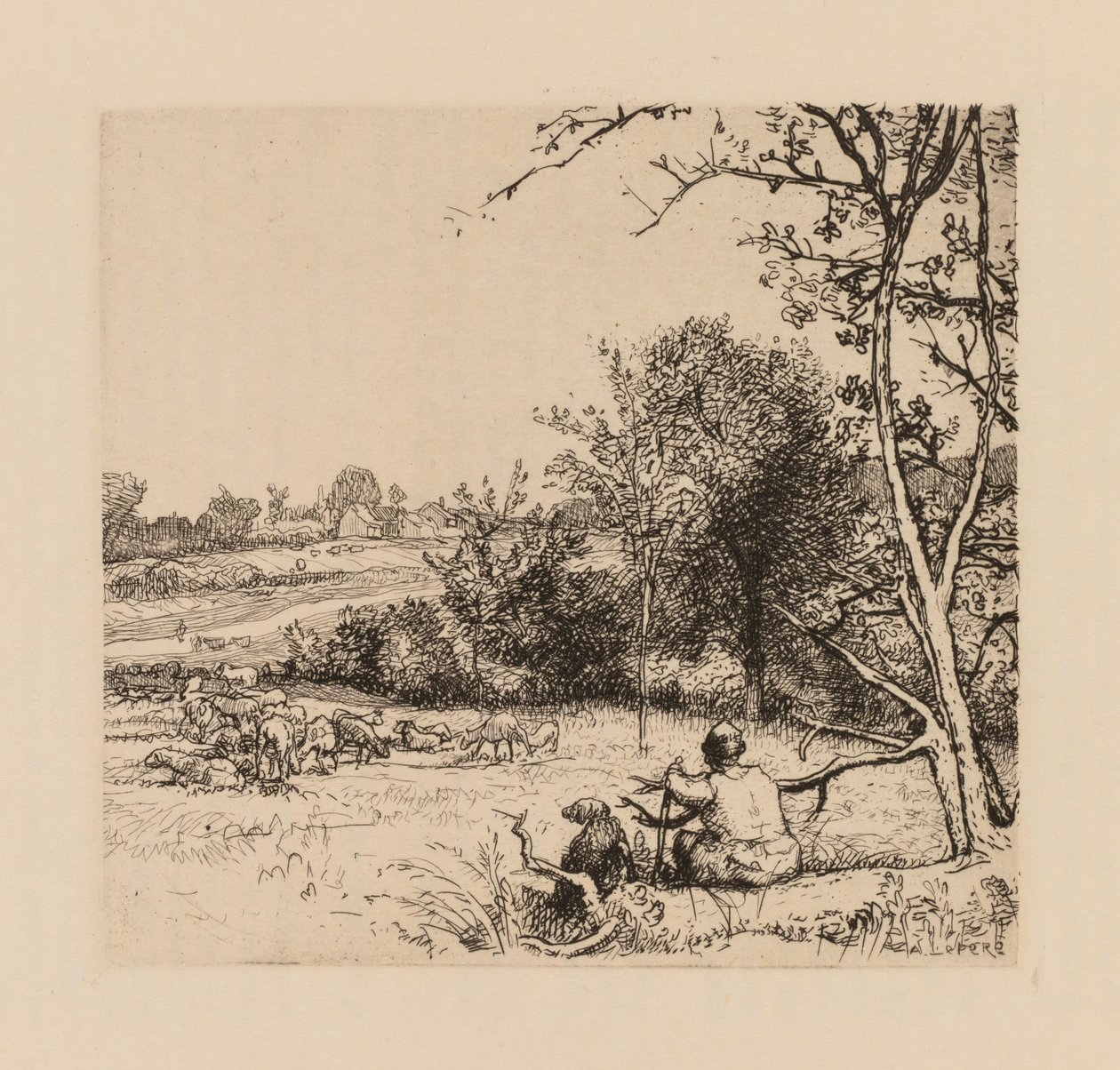 Auguste Lepère: Převrácená jabloň (Pikardie) od Auguste Louis Lepère