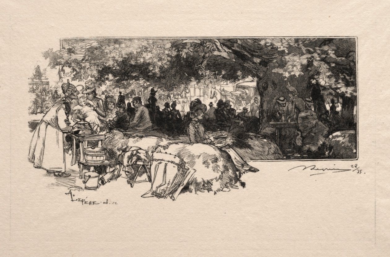 Kantýna Mere Pichard, 1888. od Auguste Louis Lepère